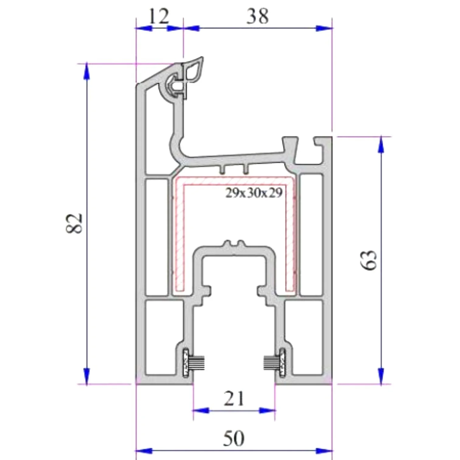 ضلفة جرار وينتك UPVC