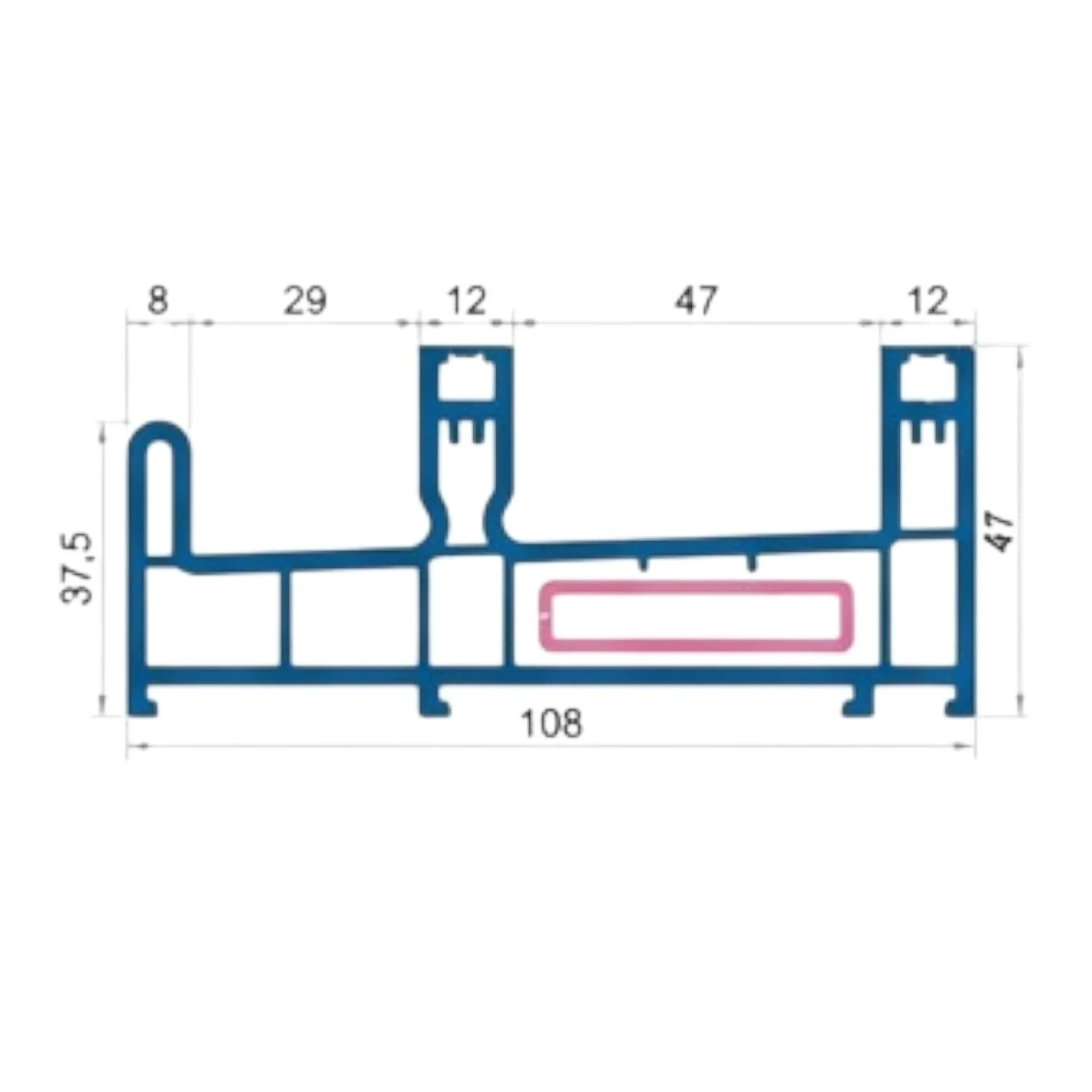 حلق جرار 3 مجرى بدون بار كومبن UPVC