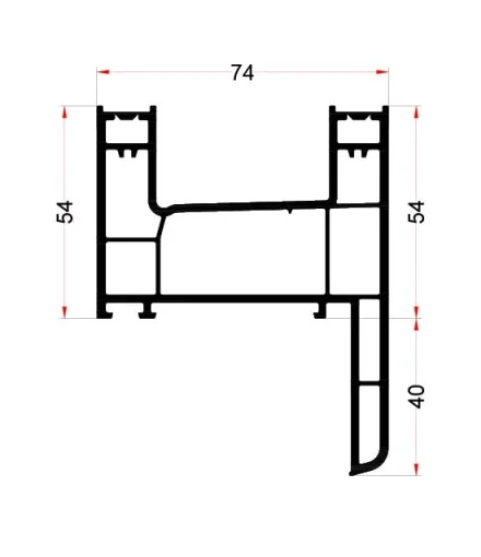 حلق جرار 2 مجرى ببار 4.5 سم إندربن UPVC
